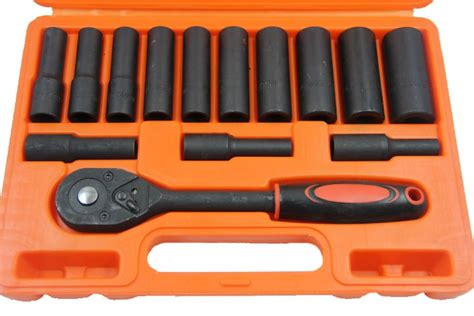 DEEP BLACK IMPACT SOCKET SET 1 2 DR 15PCS Dealsdirect Co Nz