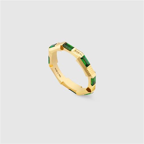 Gucci Link To Love Tourmaline Ring In 18k Yellow Gold Gucci® Us