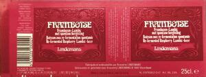 Drink Label Framboise Lidemans Brouwerij Lindemans Belgiumcol Be