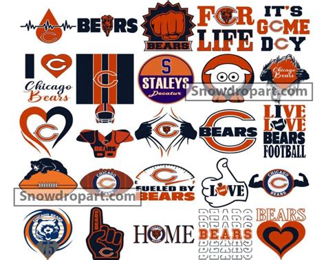 Chicago Bears Svg Bundle American Football Svg Nfl Svg