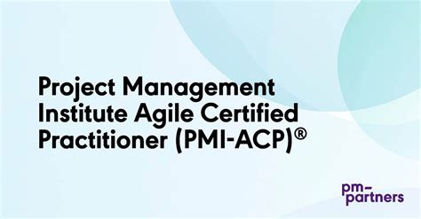 Project Management Institute Agile Certified Practitioner PMI ACP