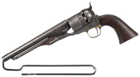 Engraved Colt Model 1860 Army Percussion Revolver Rock Island Auction