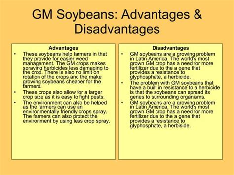 Major Genetically Modified Crops Ppt