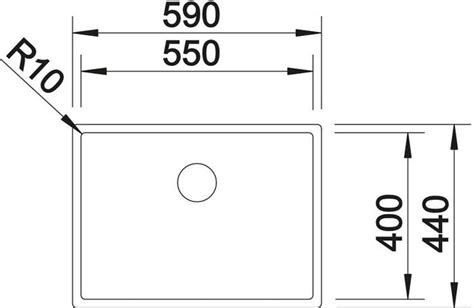 Blanco C Style 500 Ifu Undermounted 1 Bowl Undermount Sink Stainless