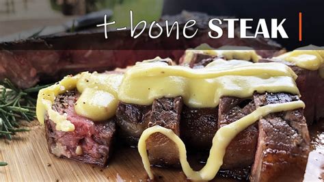 T Bone Steak With Three Cheese Sauce Youtube