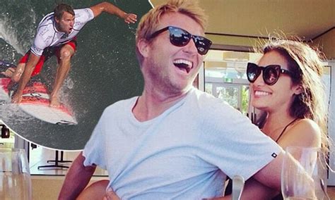 Australian Surfer Taj Burrow Finds Love With Model Rebecca Jobson Daily Mail Online