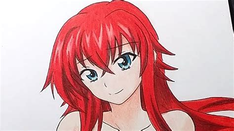 Como Dibujar A Rias Gremory High School Dxd How To Draw Rias