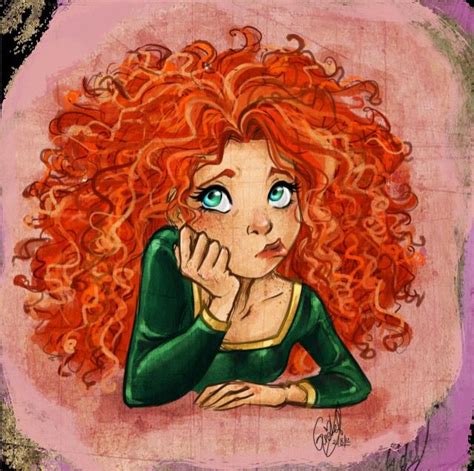 Merida Disney Fan Art Disney Brave Cute Art