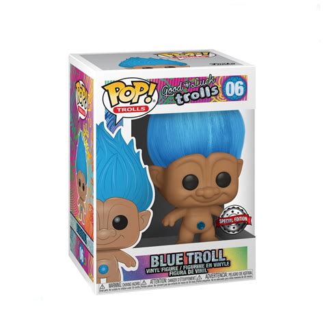 Funko POP Trolls Good Luck Trolls Blue Troll Limited Edition LJ Shop