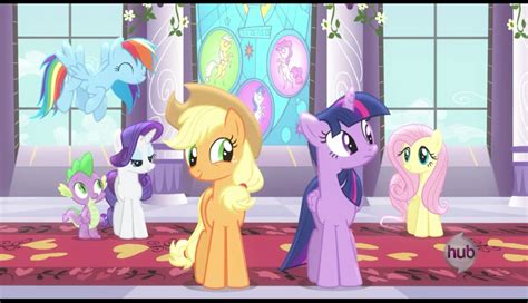 Safe Screencap Applejack Fluttershy Pinkie Pie Rainbow