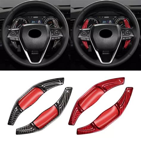 CARBON FIBER STEERING Wheel Shift Paddle For Toyota Camry Corolla RAV4