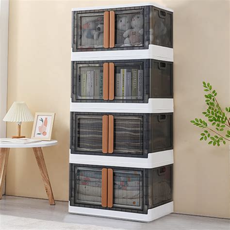 4 Pack 8 5Gal Stackable Storage Bins For Closet Organizers And Storage