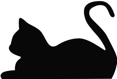 Free Sleeping Cat Silhouette, Download Free Sleeping Cat Silhouette png ...