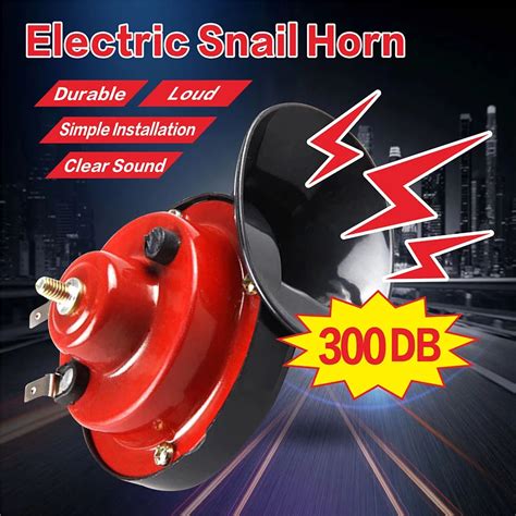 1pc 300db Alto Caracol El Trico Chifre De Ar Do Carro 12v Trompete