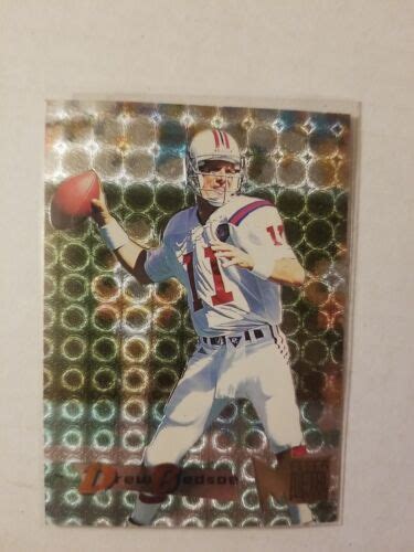 1995 Fleer Metal Football 111 Drew Bledsoe New England Patriots NRMT