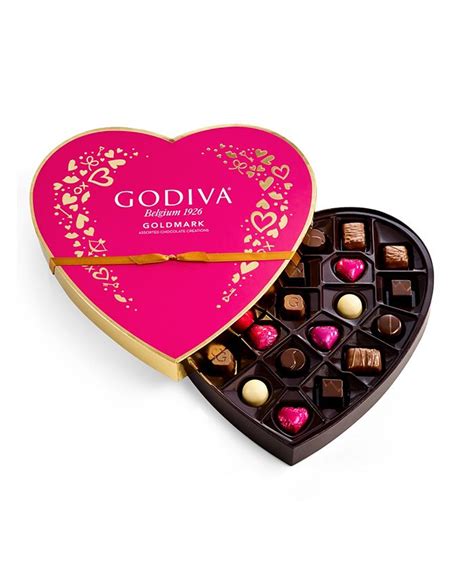 Godiva Valentine S Day Assorted Chocolates Heart Box 24 Pieces Macy S