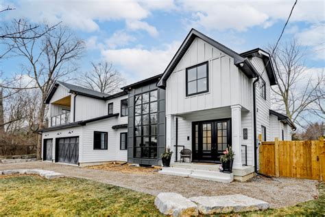 Black & White Modern Farmhouse Exterior - Farmhouse - Exterior ...