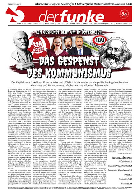 Ein Gespenst geht um in Österreich das Gespenst des Kommunismus