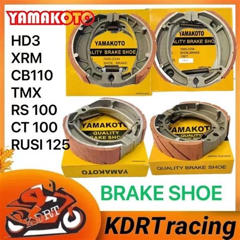 Brake Shoe For Motorcycle Yamakoto C70 Xrm Rs100 Tmx Rear Hd3 Rusi 125