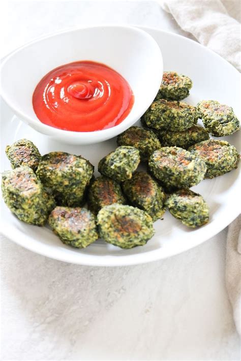 Spinach Tots Cripsy Cheesy Vegetable Nuggets Are Baked Into The