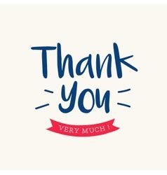 Thank You Label Icon Blue Royalty Free Vector Image