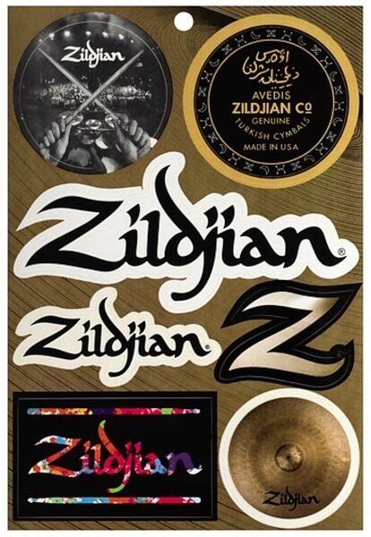 Zildjian Vinyl Sticker Sheet Zzounds