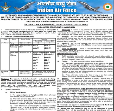 Afcat Application Form Afcat Apply Online Notification