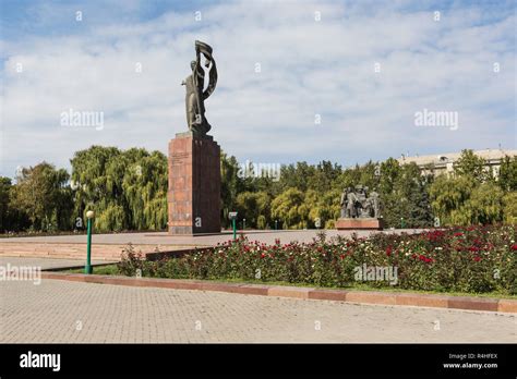 Monument To The Fighters Of The Revolutionkyrgyzstan Stock Photo Alamy