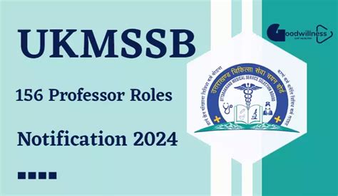 Ukmssb Recruitment 2024 Notification Out For 156 Professor And Associate Professor Posts