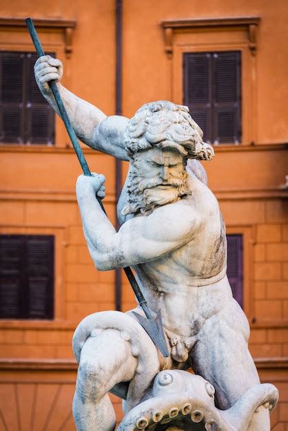 Roman God Neptune Statue