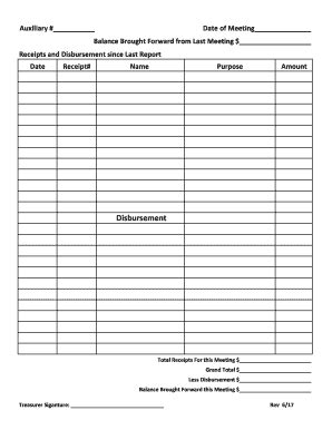 Fillable Online Bd Statement Of Cash Receipts Disbursements And