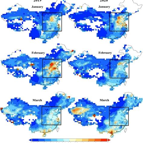 Spatial Distribution Of Aod At 550 Nm From Modis Download Scientific