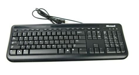 Microsoft Keyboard 400 X818767 012 Wired Usb Black Model 1366 For Sale Online Ebay