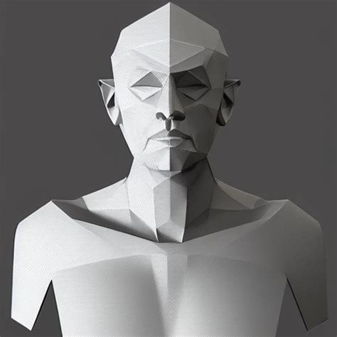 Prompthunt Low Poly Count Close Up Of Face 3 4 Pose