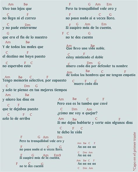 Que Lloro Acordes 2