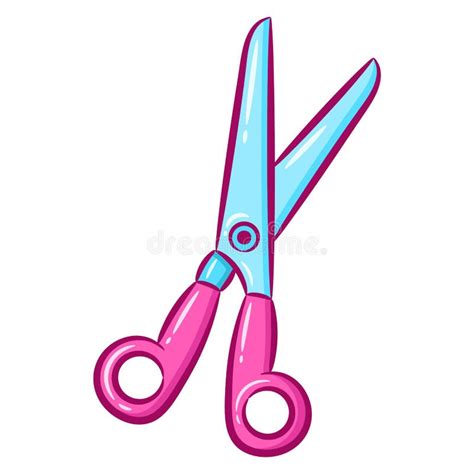 Printable Cute Drawing Scissors for School and Educate Kids Stock Vector - Illustration of kids ...