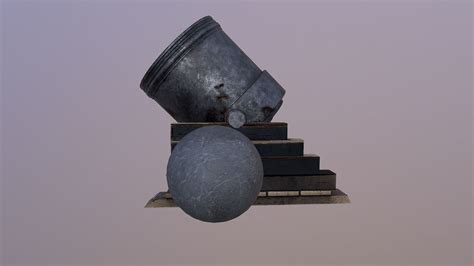 D Model Mortar Vr Ar Low Poly Cgtrader