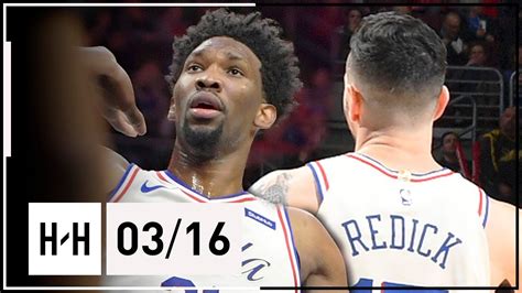 Joel Embiid And Jj Redick Full Highlights 76ers Vs Nets 20180316 47