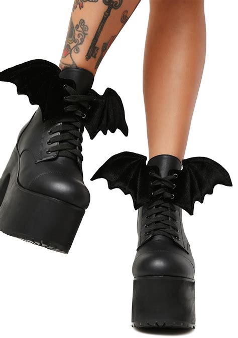 Current Mood Gothic Platform Boots Dolls Kill