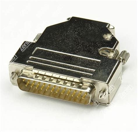 D Sub 25 Pin DB25 Plug Male Solid Pins Module Removable Metal Shell