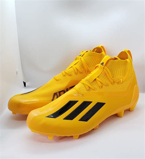 RARE Men's Adidas Adizero Primeknit Football Yellow Cleats Size 12.5 ...