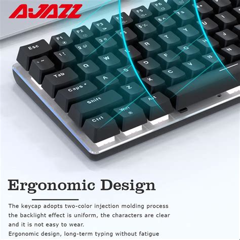 Buy Ajazz AK33 82 Keys USB Wired Mechanical Gaming Keyboard Hot Swap