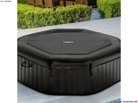Надувной СПА джакузи Intex Jet And Bubble Deluxe 28462 (Black)