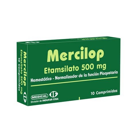 MERCILOP COMPRIMIDOS X 10 Laboratorios Indufar C I S A