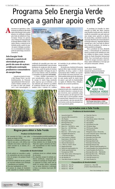 Diário Oficial Programa Selo Energia Verde PDF