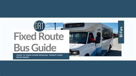 Guide To Using Ozark Regional Transit Fixed Route Buses