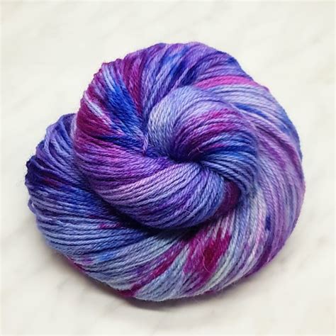 Berry Splodge Whitefaced Woodland Light Dk Bluebell Yarns