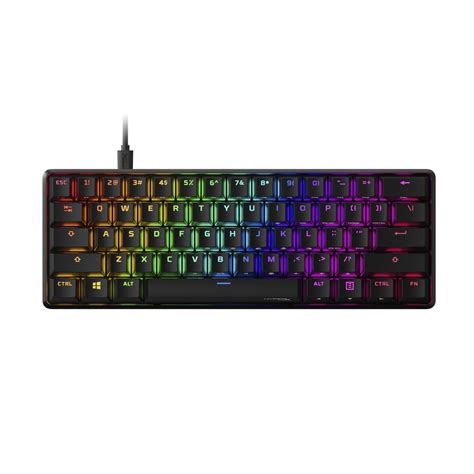 Teclado Gamer Mecánico HyperX Alloy Origins 60 RGB con USB C Extraíble