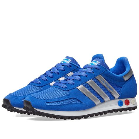 Adidas LA Trainer Blue & Metallic Silver | END. (US)