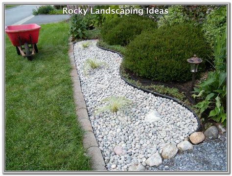 20++ White Rock Landscaping Ideas - HOMYHOMEE